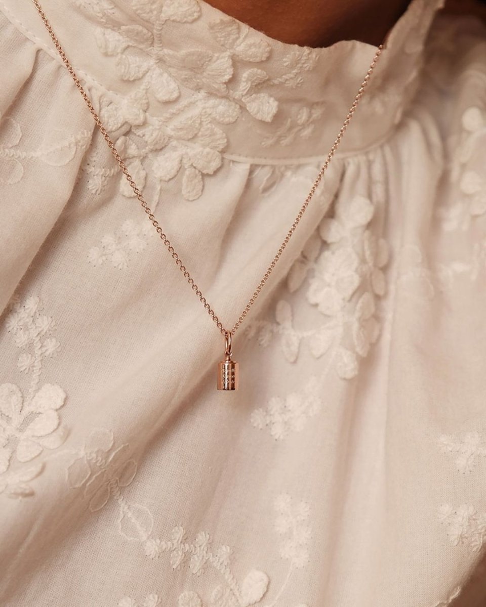 Collier Emotion 1 Diamant or rose étoilé - Mon Petit Poids