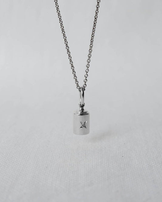 Collier Emotion 4 Diamants or blanc étoilé - Mon Petit Poids
