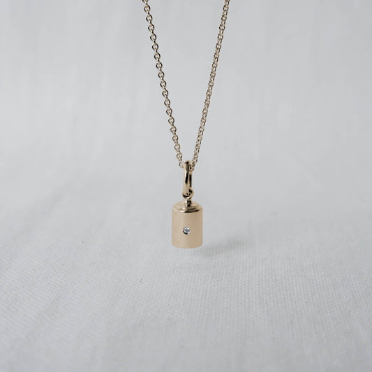 Collier Emotion 4 Diamants or jaune clos - Mon Petit Poids