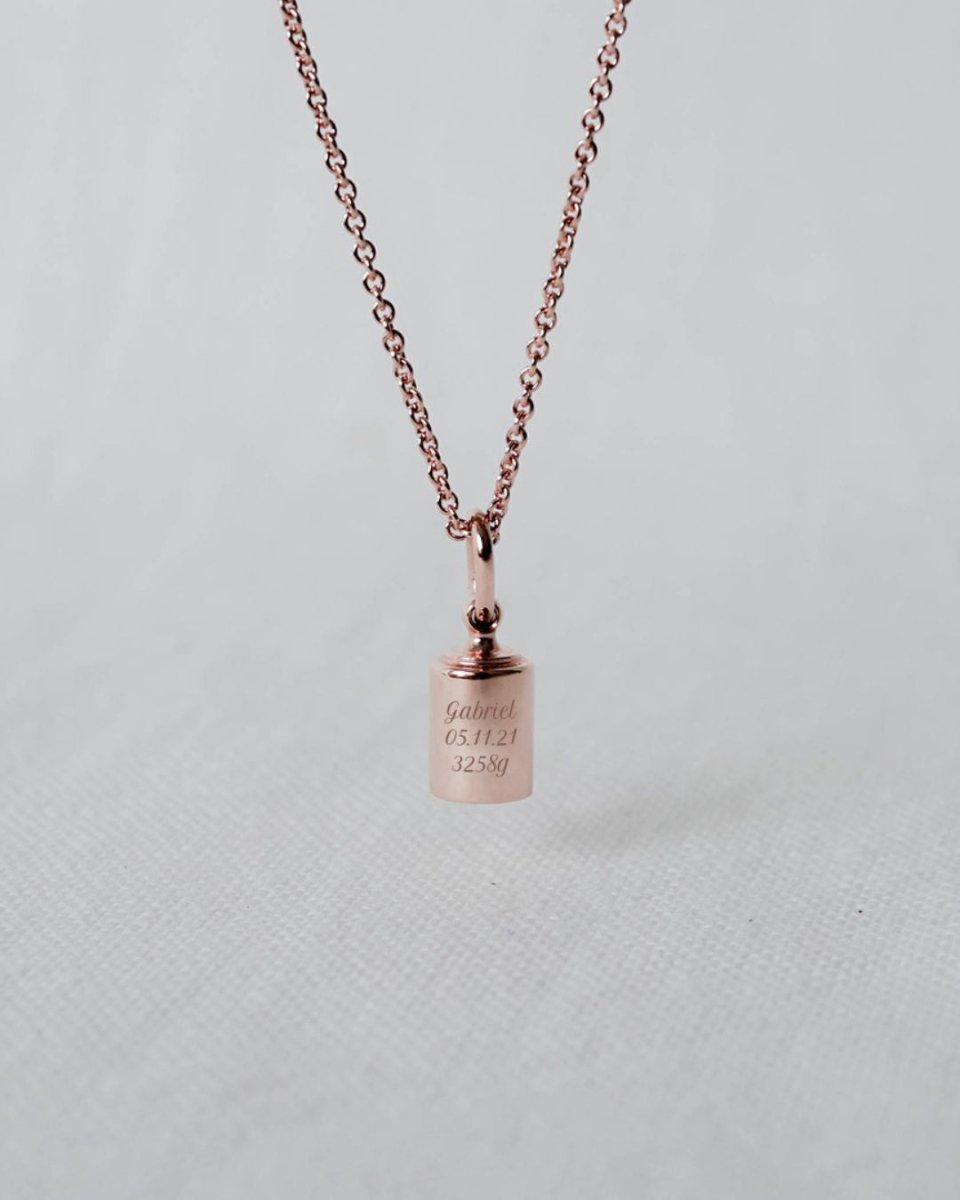 Collier Emotion or rose - Mon Petit Poids