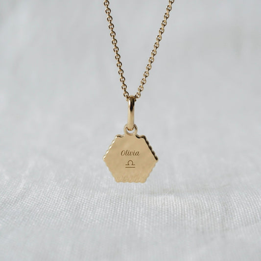 Collier Henriette canelé plaqué or jaune - Mon Petit Poids