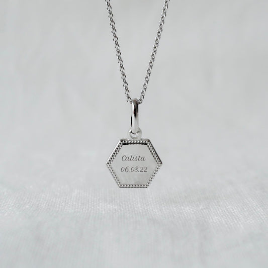 Collier Henriette perlé argenté rhodié - Mon Petit Poids