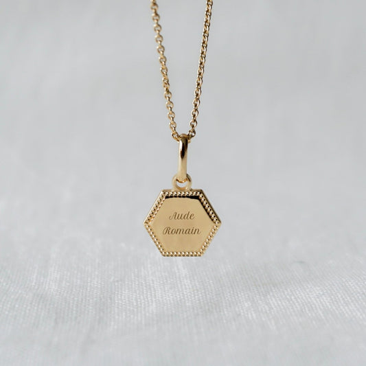 Collier Henriette perlé plaqué or jaune - Mon Petit Poids