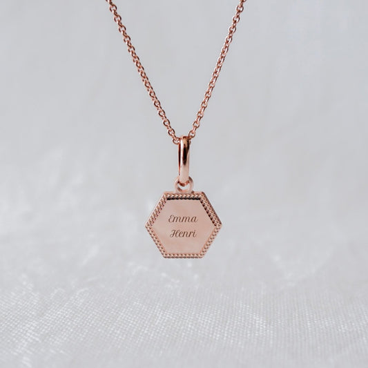 Collier Henriette perlé plaqué or rose - Mon Petit Poids