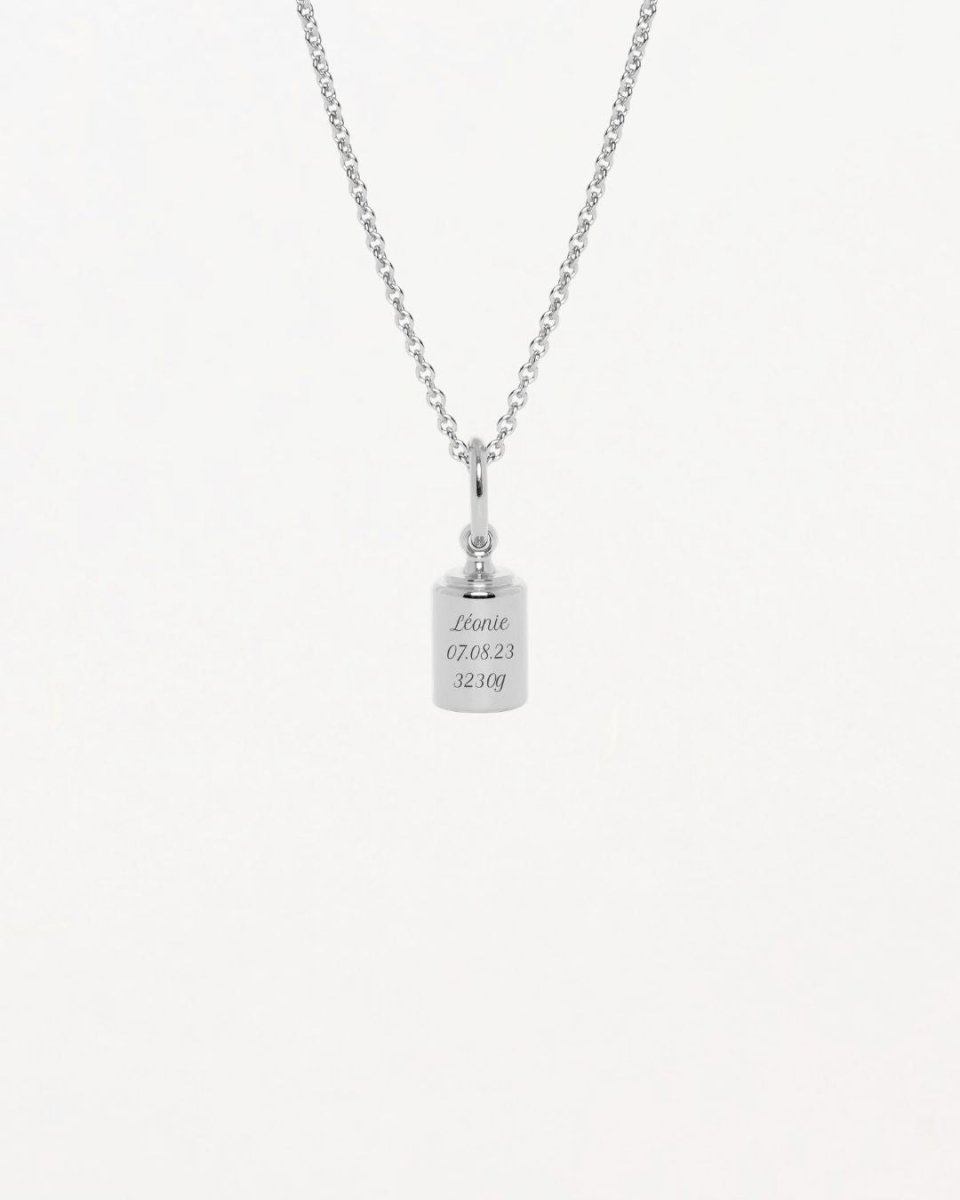 Collier Homme Or blanc 18 carats & diamant - Mon Petit Poids