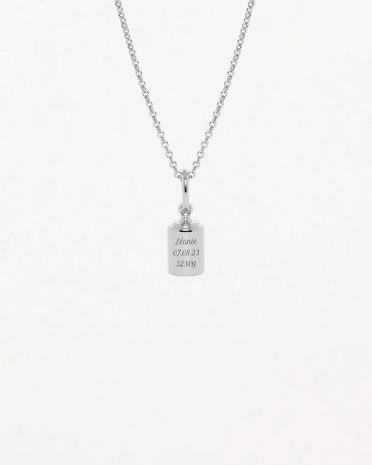 Collier Homme Or blanc 18 carats & diamant - Mon Petit Poids