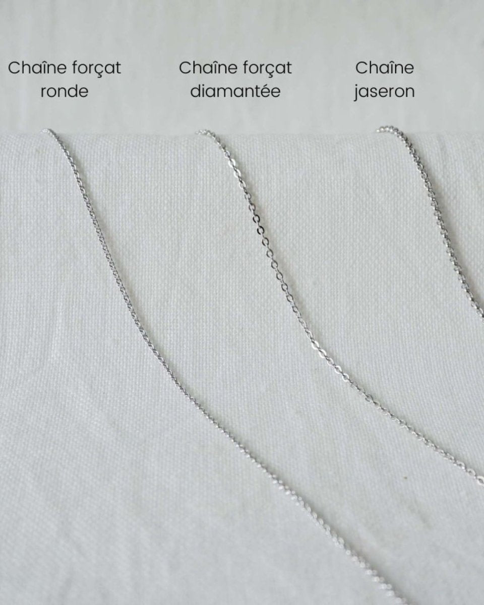 Collier Léopoldine Chateau x Mon Petit Poids argenté rhodié - Mon Petit Poids