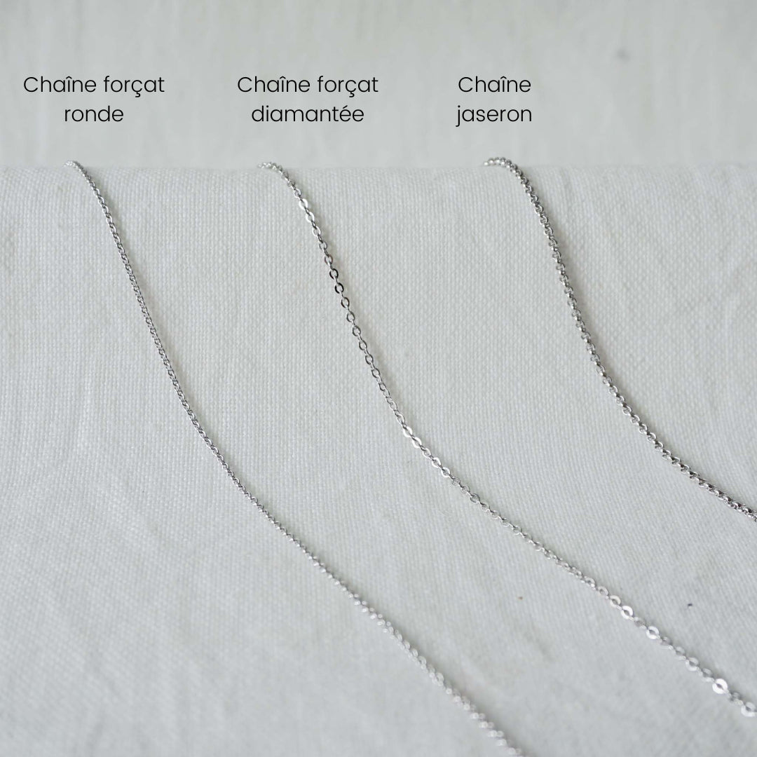 Collier Léopoldine Chateau x Mon Petit Poids argenté rhodié - Mon Petit Poids