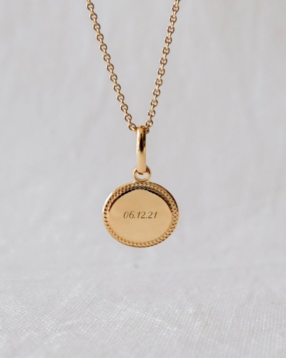 Collier Madeleine perlé enfant plaqué or jaune - Mon Petit Poids