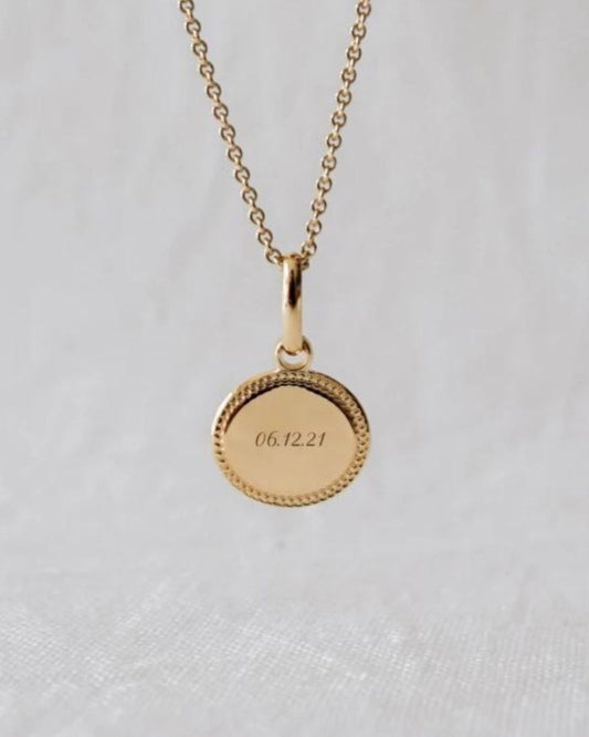 Collier Madeleine perlé plaqué or jaune - Mon Petit Poids