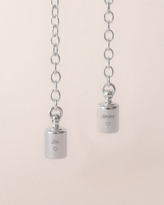 Collier Mes Petits Poids argenté rhodié - Mon Petit Poids