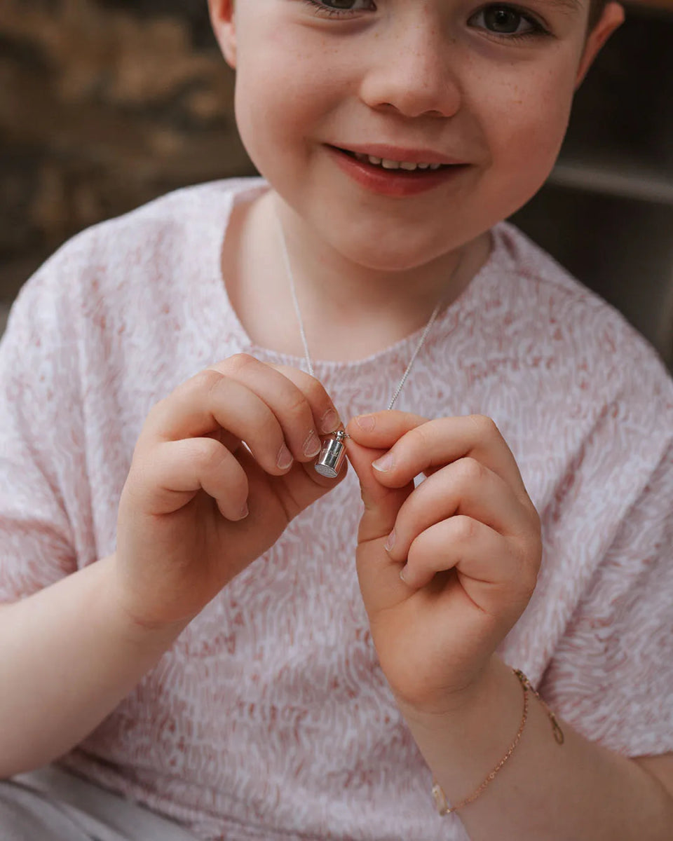 Collier Mon Petit Poids enfant argenté rhodié - Mon Petit Poids