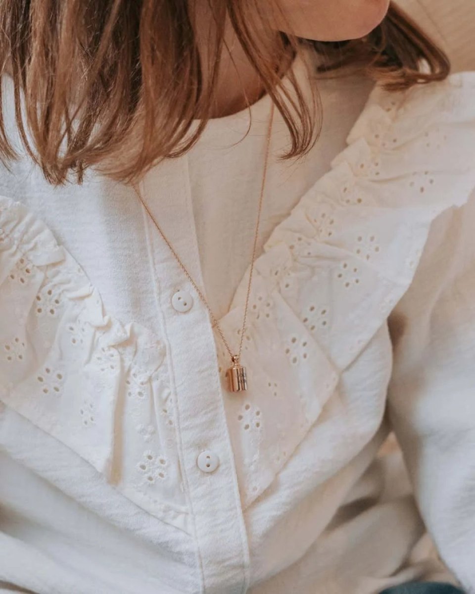 Collier Mon Petit Poids enfant plaqué or jaune - Mon Petit Poids