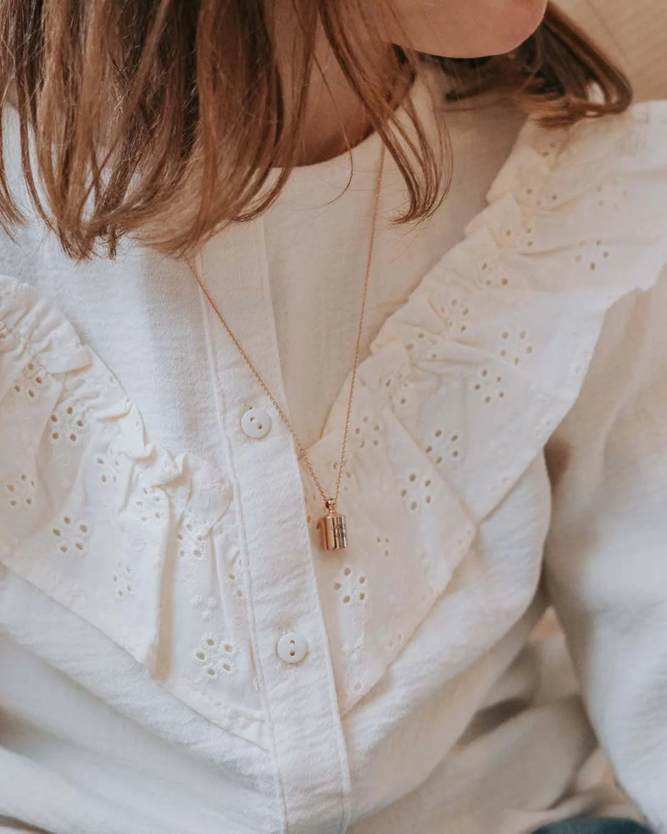Collier Mon Petit Poids enfant plaqué or jaune - Mon Petit Poids