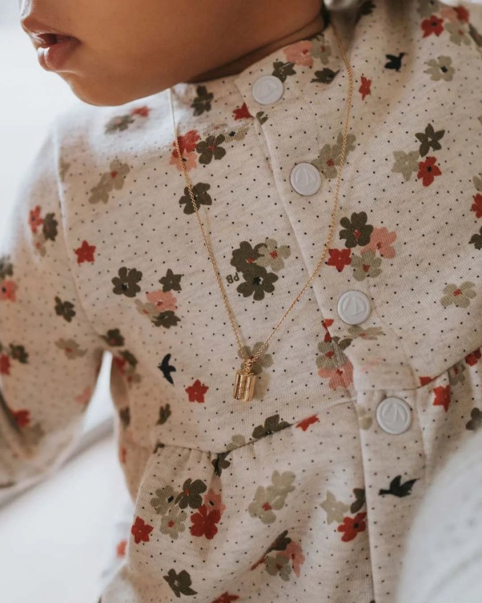 Collier Mon Petit Poids enfant plaqué or jaune - Mon Petit Poids