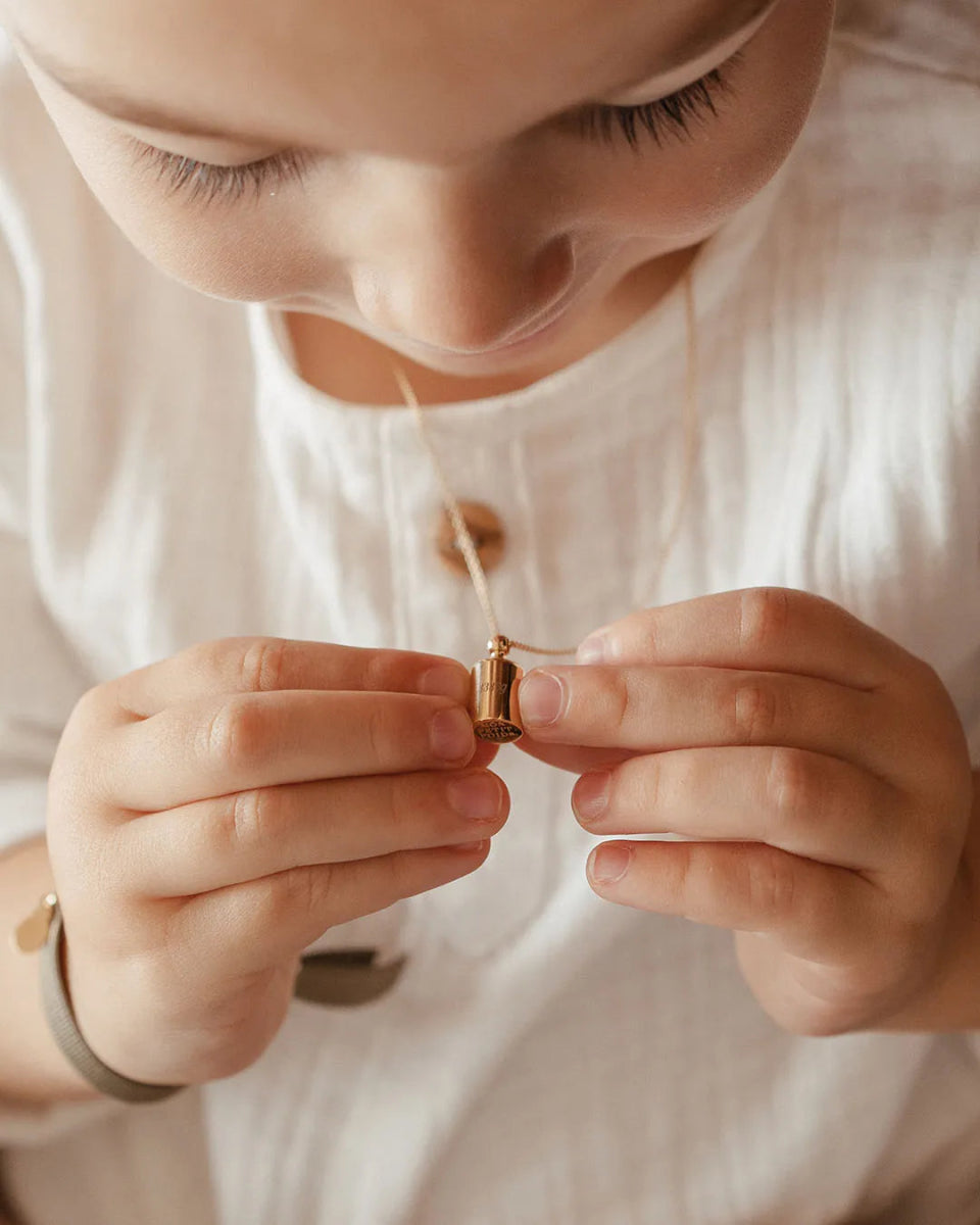 Collier Mon Petit Poids enfant plaqué or jaune - Mon Petit Poids