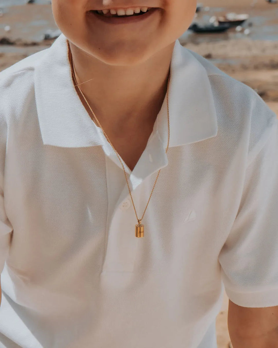 Collier Mon Petit Poids enfant plaqué or jaune - Mon Petit Poids