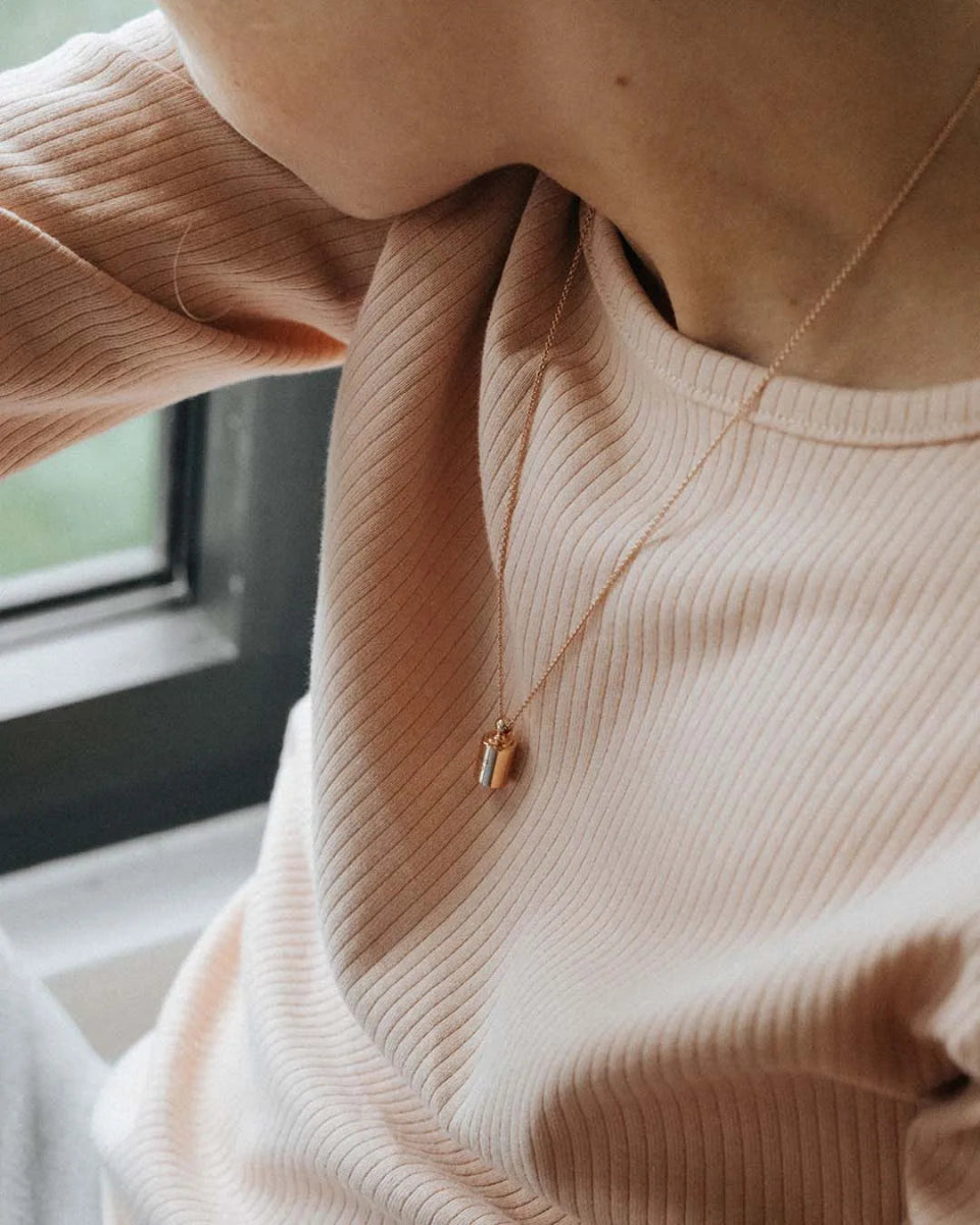 Collier Mon Petit Poids enfant plaqué or rose - Mon Petit Poids