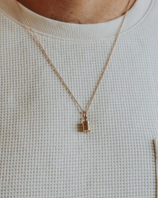 Collier Mon Petit Poids homme plaqué or jaune - Mon Petit Poids