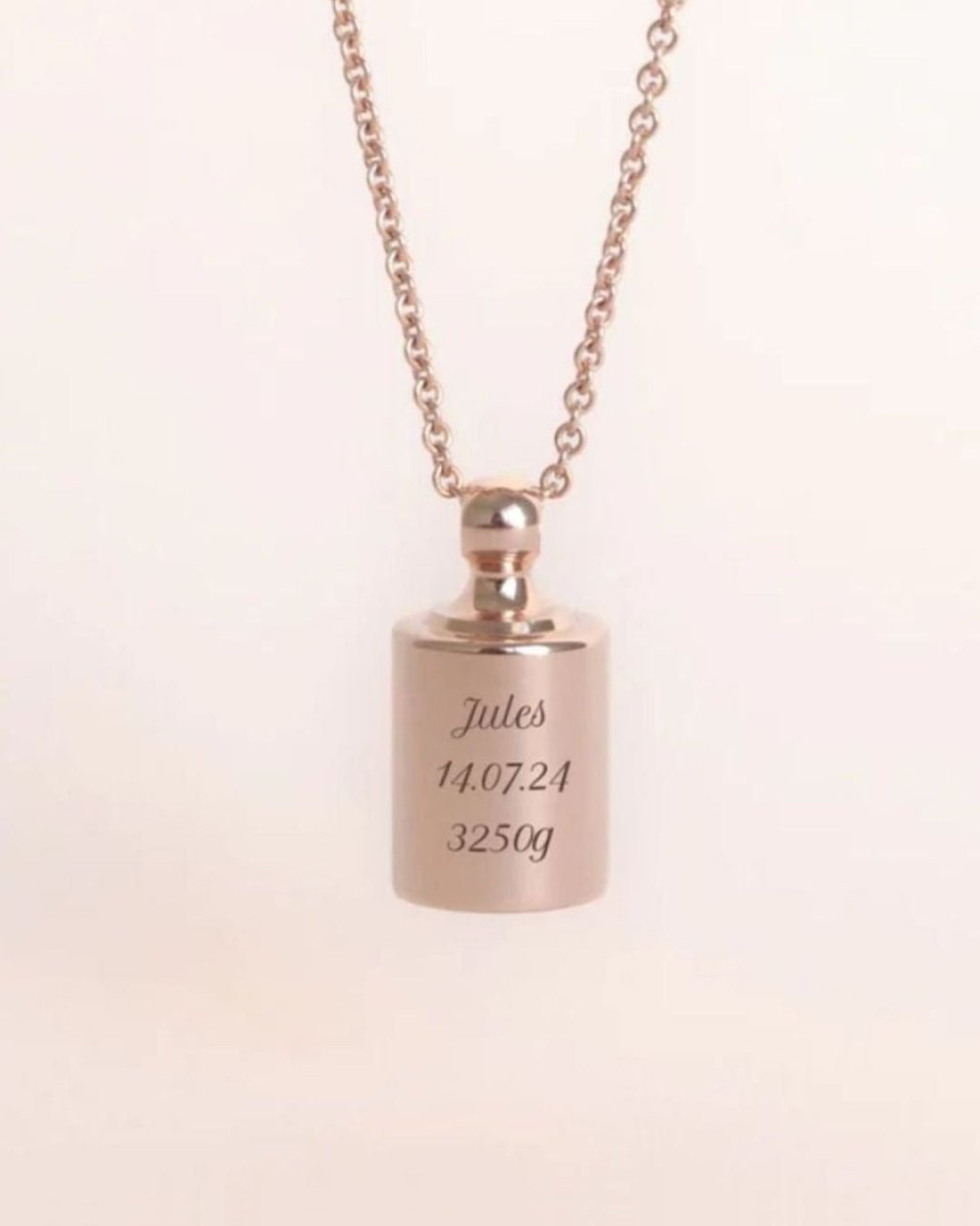 Collier Mon Petit Poids plaqué or rose - Mon Petit Poids