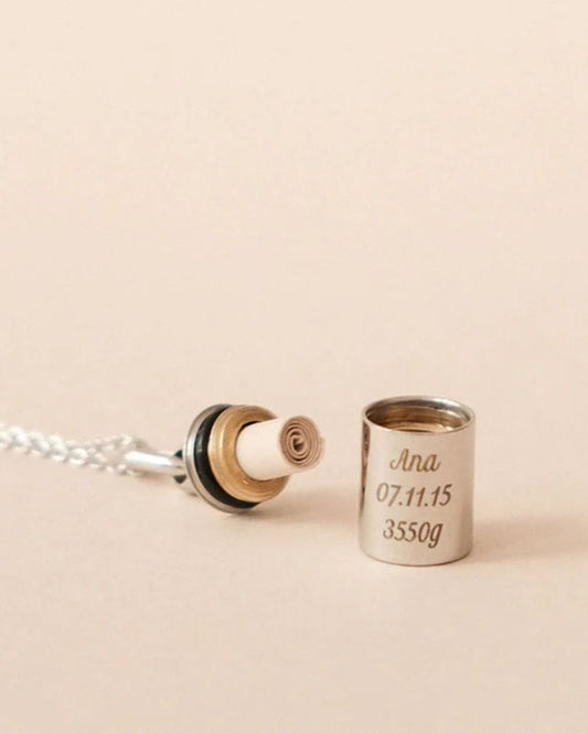 Collier Mon Petit Secret argenté rhodié - Mon Petit Poids