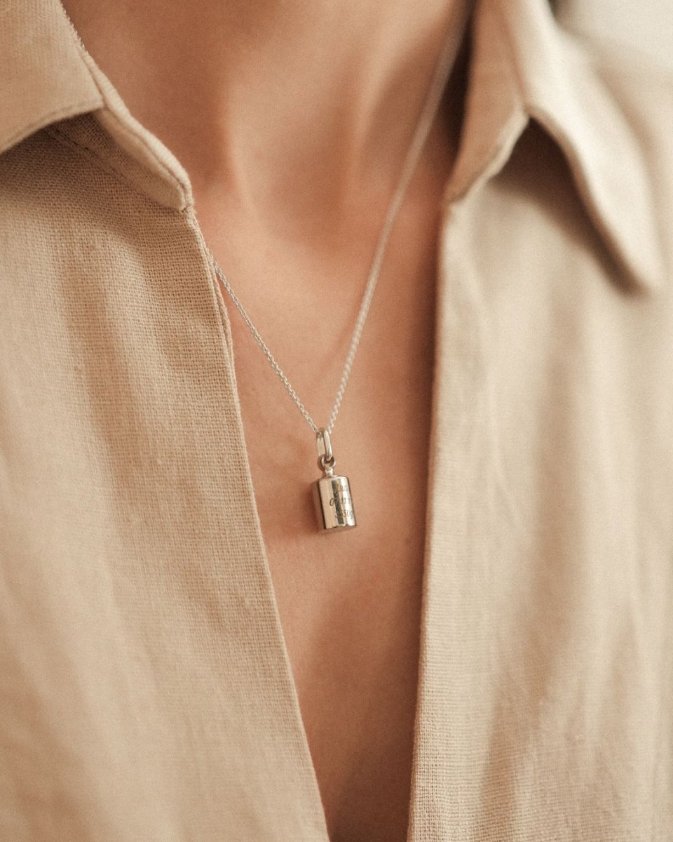 Collier Mon Petit Secret argenté rhodié - Mon Petit Poids