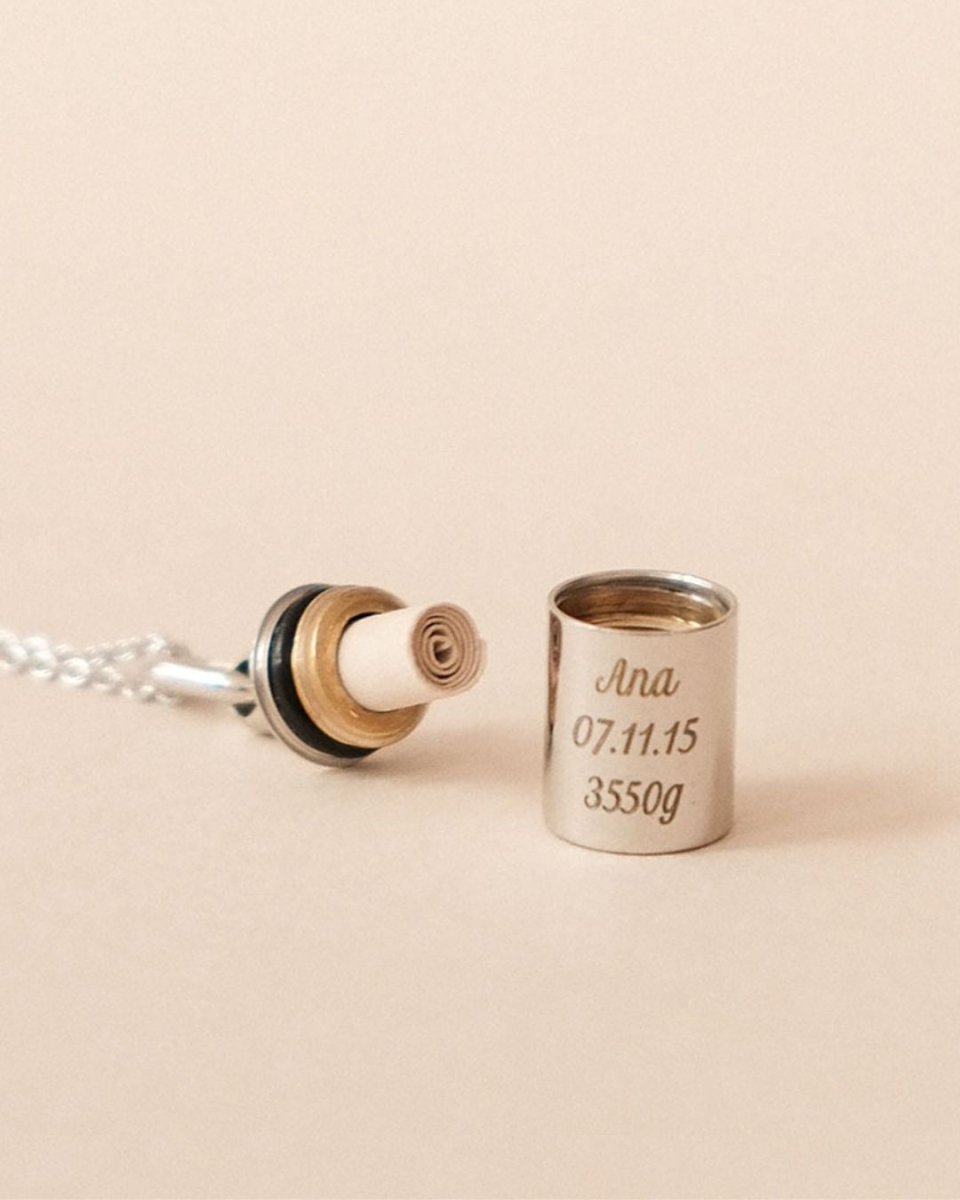 Collier Mon Petit Secret argenté rhodié - Mon Petit Poids