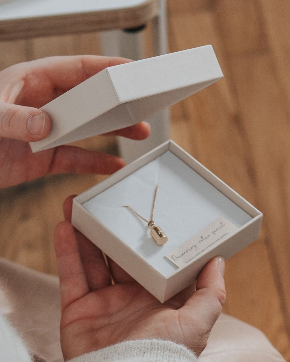 Collier Mon Petit Secret étoilé argenté rhodié - Mon Petit Poids