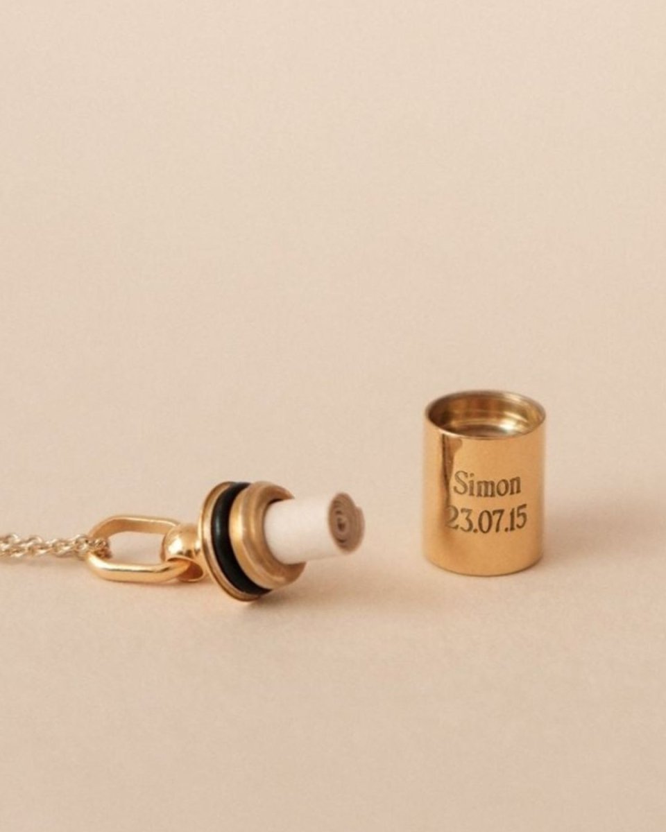Collier Mon Petit Secret plaqué or jaune - Mon Petit Poids