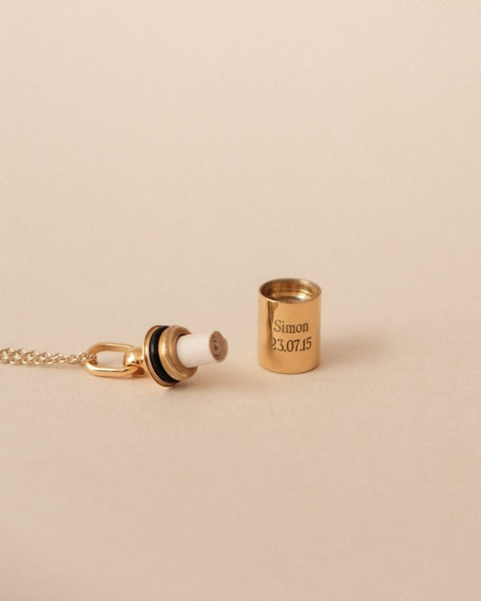 Collier Mon Petit Secret plaqué or jaune - Mon Petit Poids