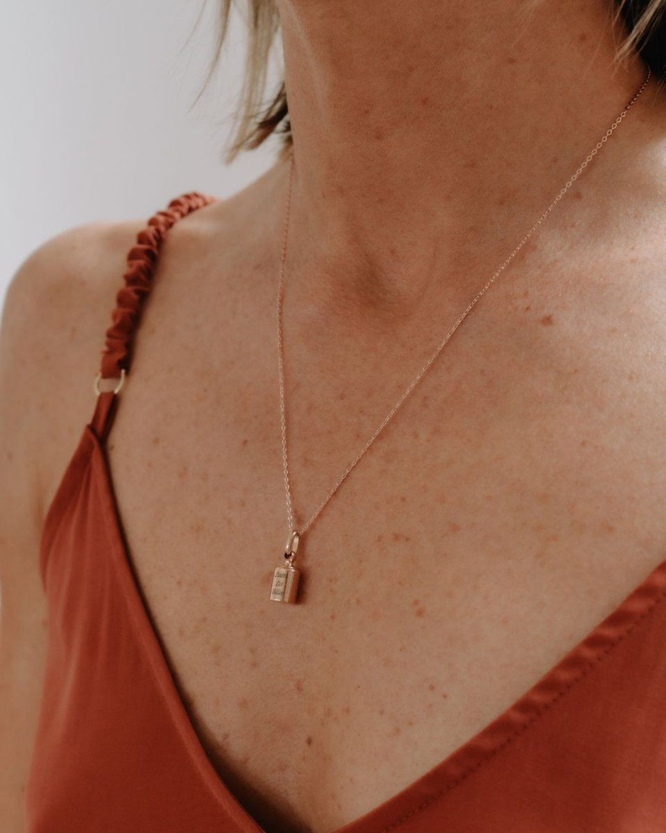Collier Mon Petit Secret plaqué or rose - Mon Petit Poids