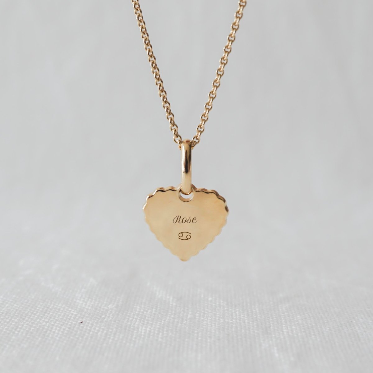 Collier Simone canelé enfant plaqué or jaune - Mon Petit Poids