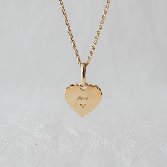Collier Simone canelé enfant plaqué or jaune - Mon Petit Poids