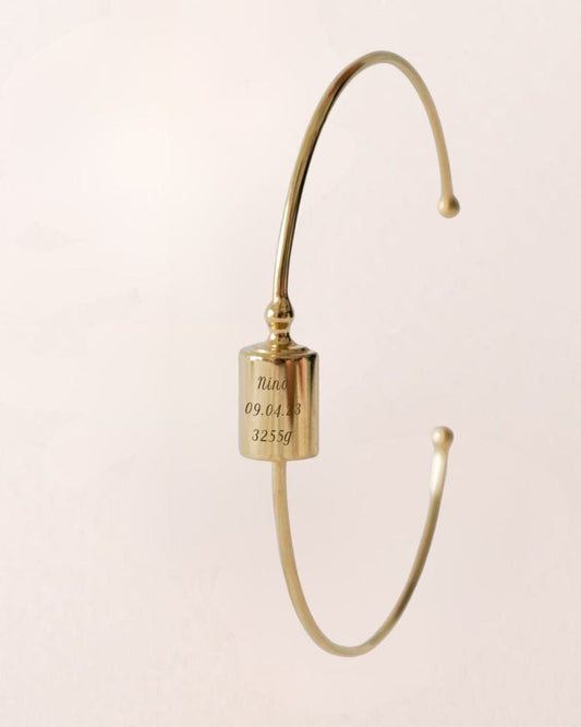 Jonc Mon Petit Poids plaqué or jaune - Mon Petit Poids