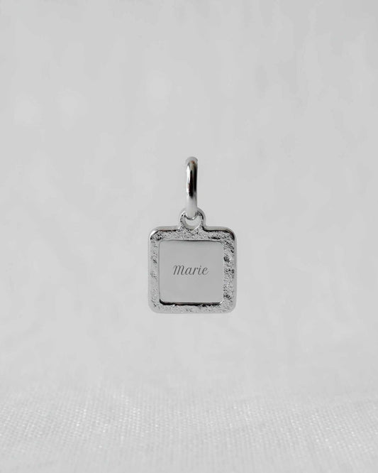 Médaille Alice martelé argenté rhodié - Mon Petit Poids