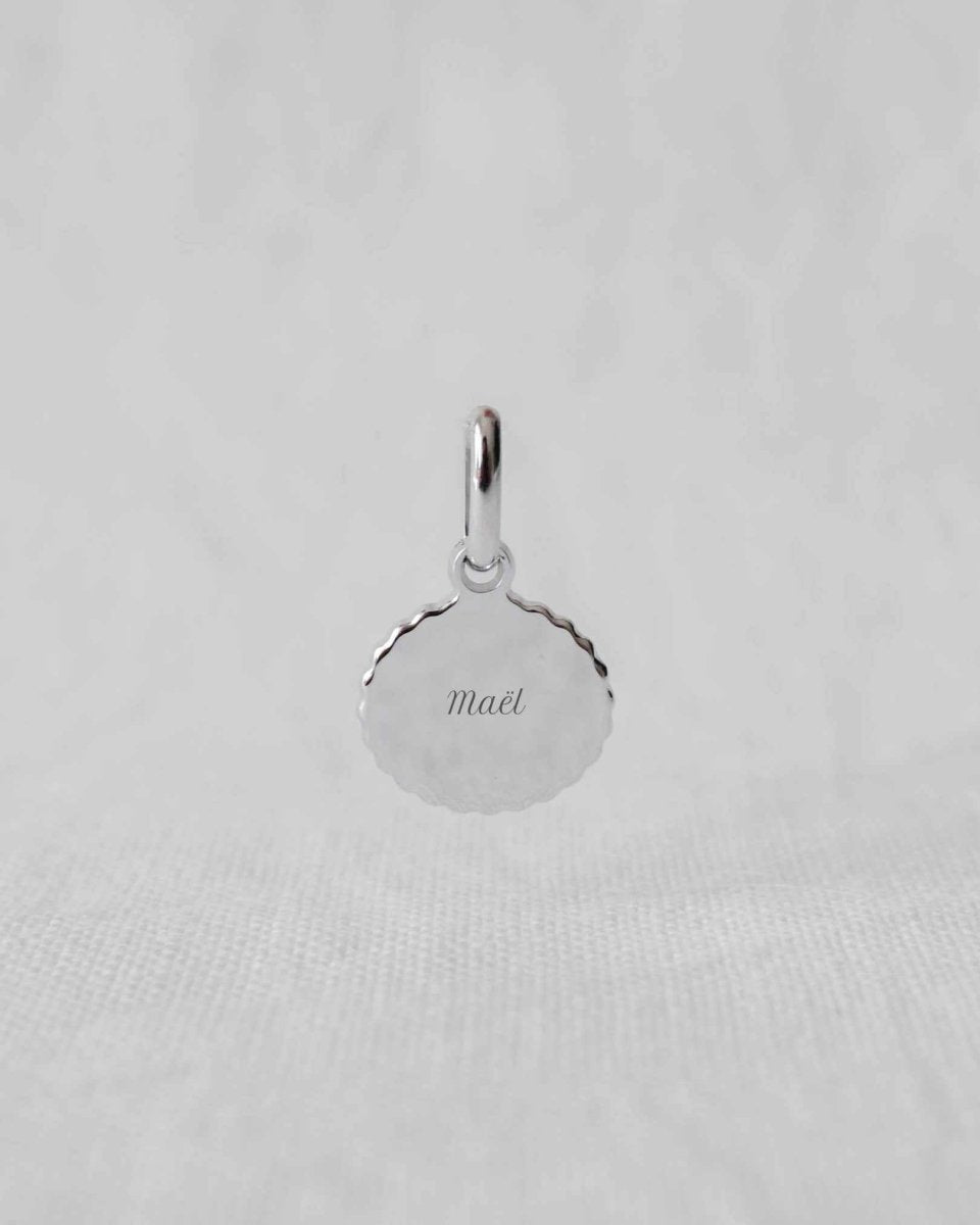 Médaille Madeleine canelé argenté rhodié - Mon Petit Poids