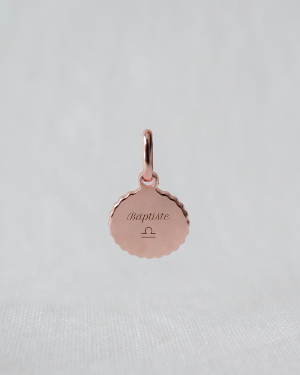 Médaille Madeleine canelé enfant plaqué or rose - Mon Petit Poids