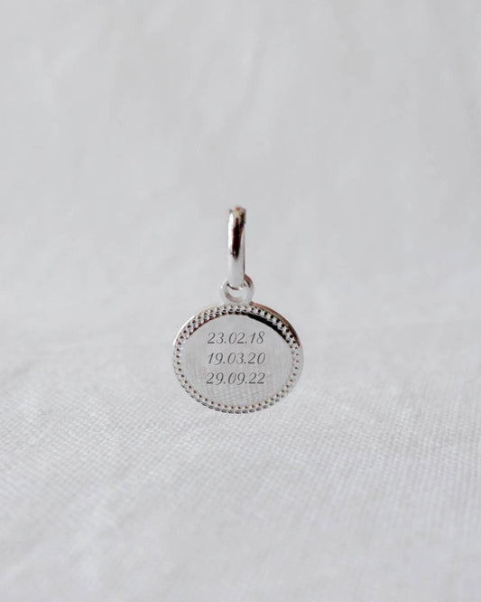 Médaille Madeleine perlé enfant argenté rhodié - Mon Petit Poids