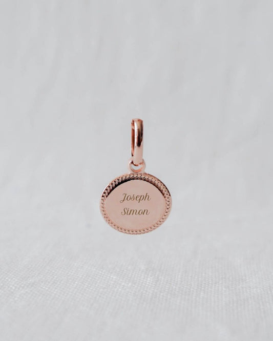 Médaille Madeleine perlé enfant plaqué or rose - Mon Petit Poids