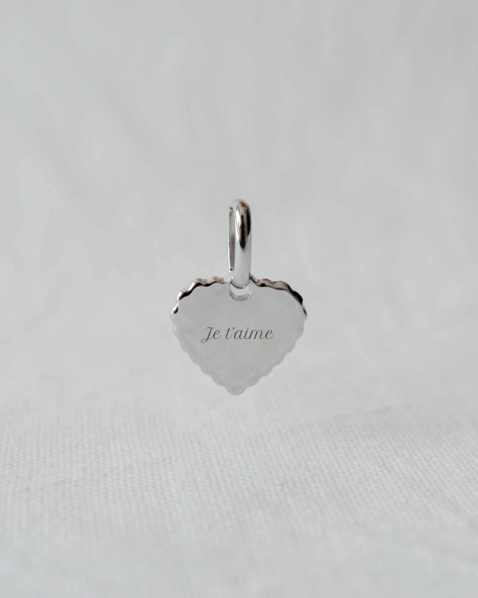 Médaille Simone canelé argenté rhodié - Mon Petit Poids