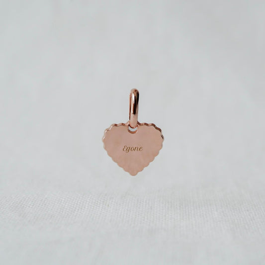 Médaille Simone canelé enfant plaqué or rose - Mon Petit Poids