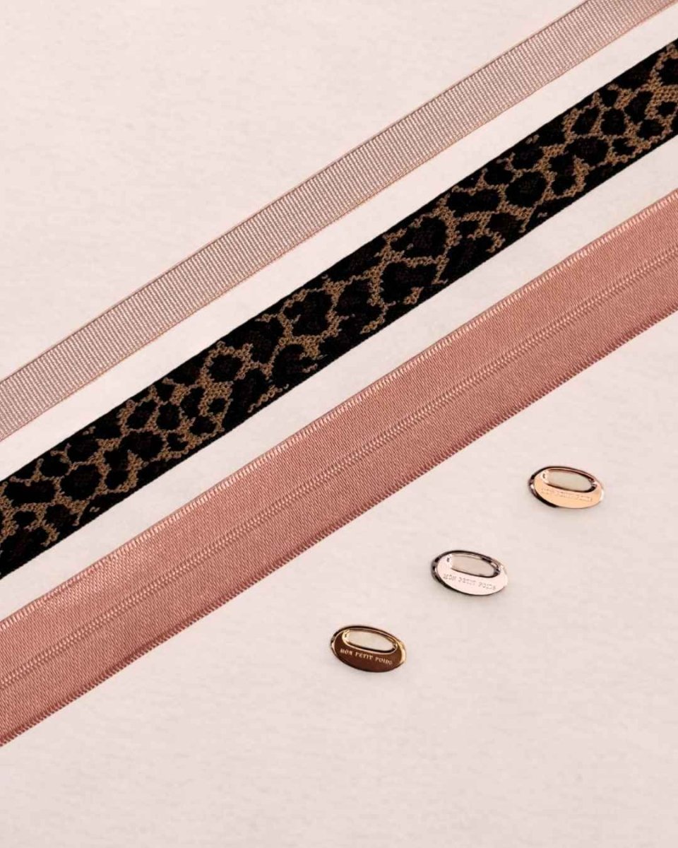 Pack blush léopard 3 bracelets - Mon Petit Poids