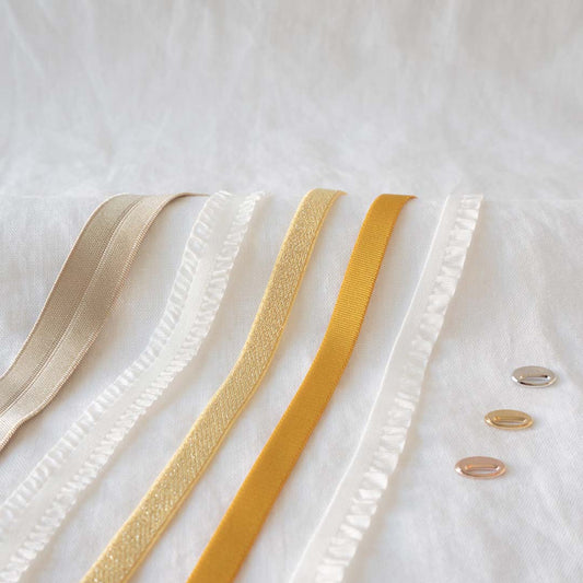 Pack soleil 5 bracelets plaqué or jaune - Mon Petit Poids