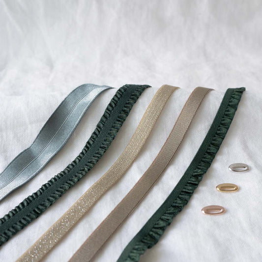 Pack vert 5 bracelets plaqué or jaune - Mon Petit Poids