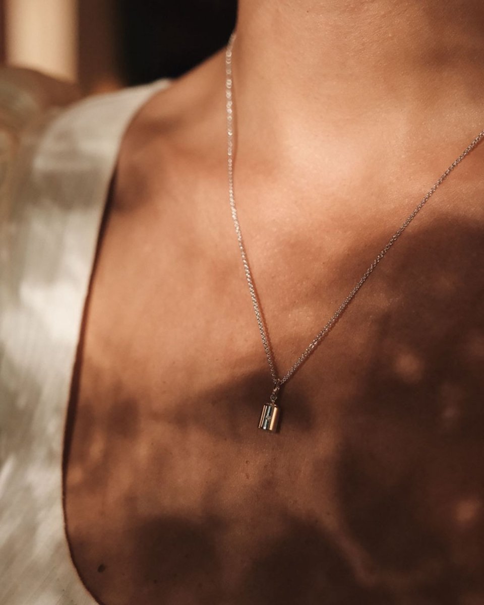 Pendentif Emotion 1 diamant or blanc clos - Mon Petit Poids