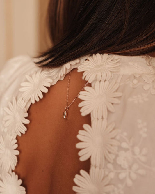 Pendentif Emotion 1 diamant or rose clos - Mon Petit Poids