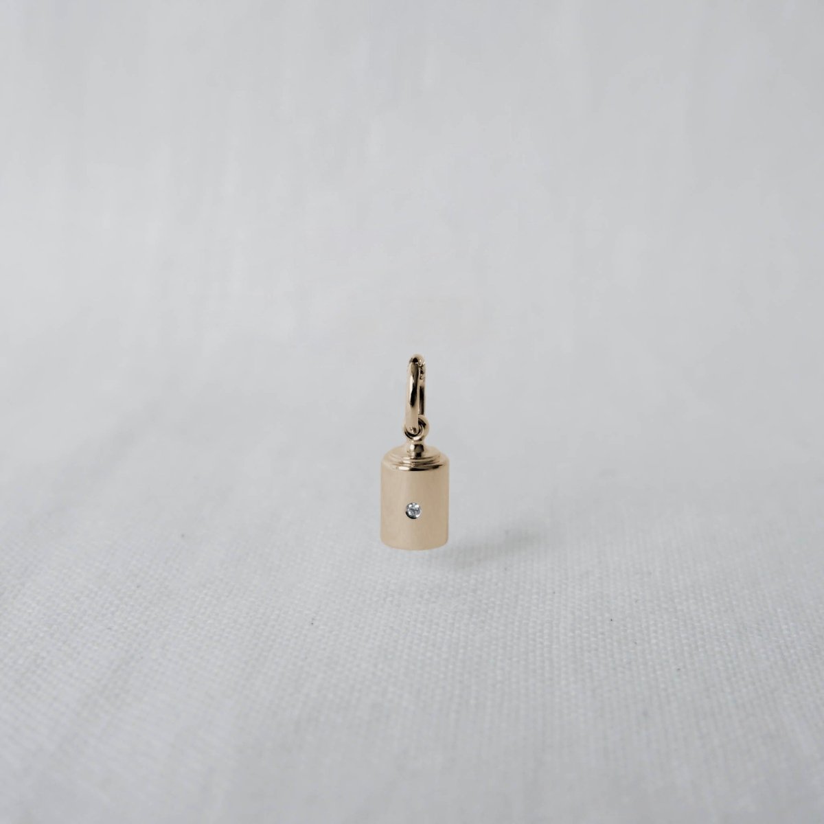 Pendentif Emotion 4 diamants or jaune clos - Mon Petit Poids