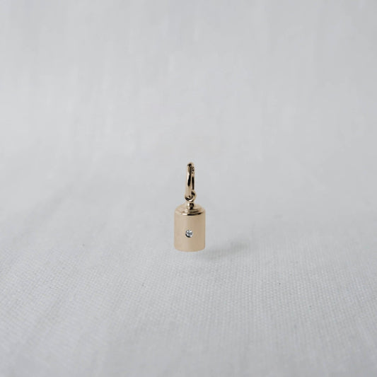 Pendentif Emotion 4 diamants or jaune clos - Mon Petit Poids