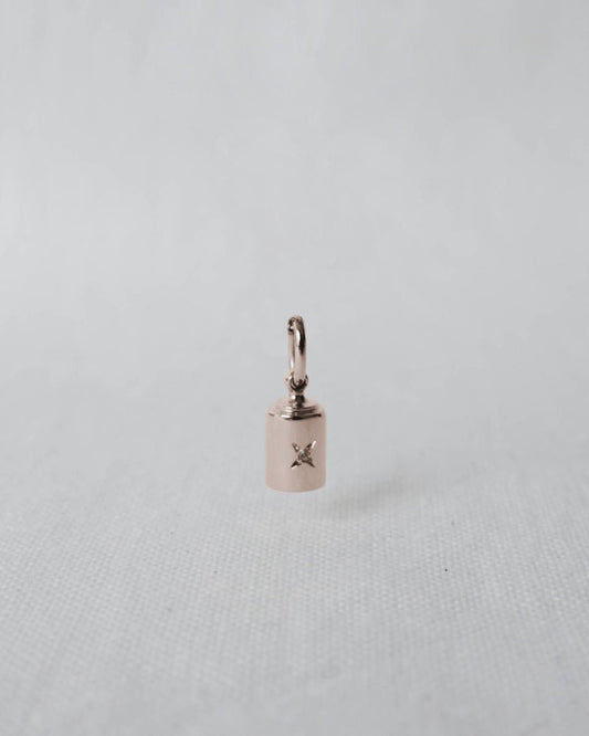 Pendentif Emotion 4 diamants or rose étoilé - Mon Petit Poids