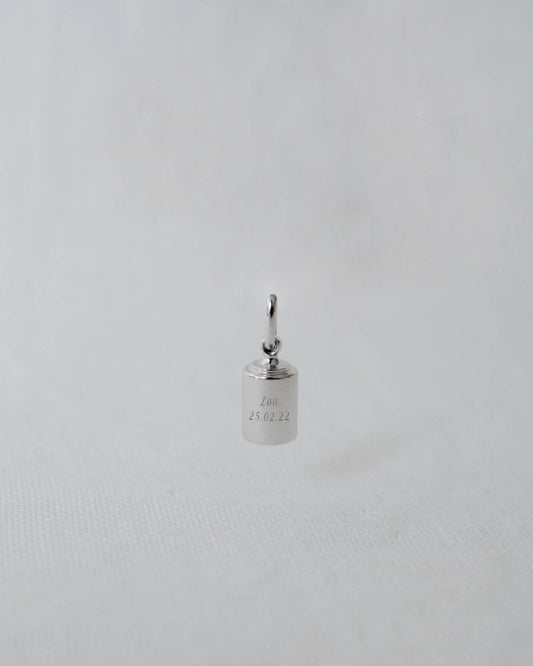 Pendentif Emotion or blanc - Mon Petit Poids